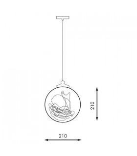 Lámpara de techo LED Laram IP25 2K
