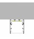 Perfil Aluminio FATE Lacado Blanco Superficie/Colgante -2 Metros-