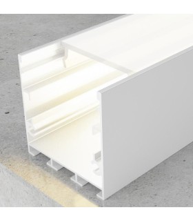 Perfil Aluminio FATE Lacado Blanco Superficie/Colgante -2 Metros-