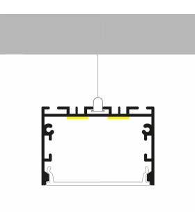 Perfil Aluminio SIXE Superficie/Colgante -2 Metros-
