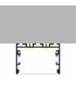 Perfil Aluminio SIXE Lacado Negro Superficie/Colgante -2 Metros-