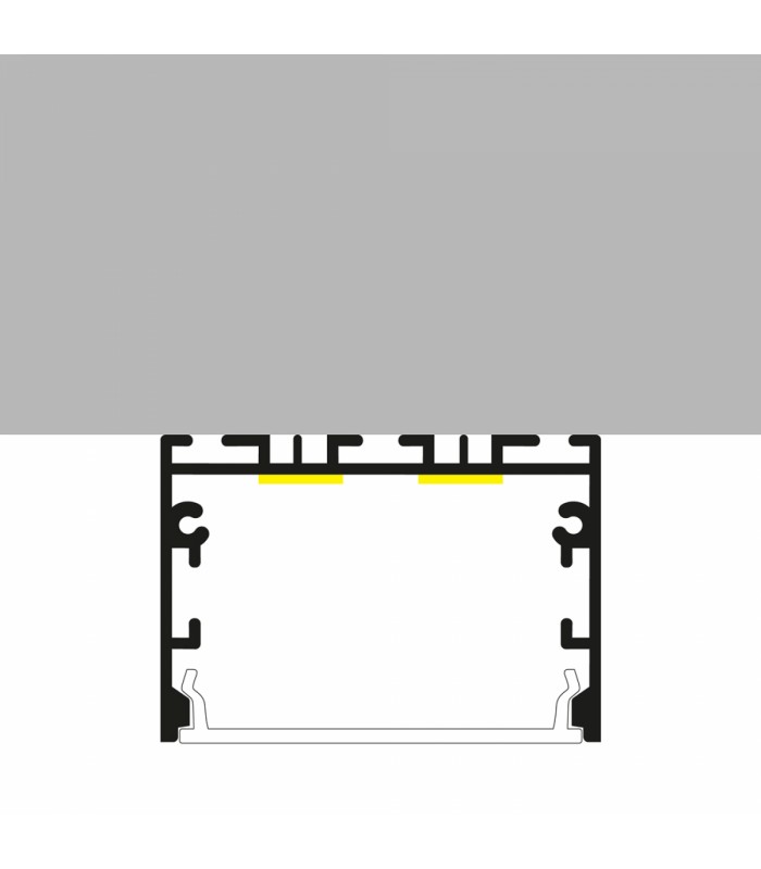 Perfil Aluminio SIXE Lacado Blanco Superficie/Colgante -2 Metros-