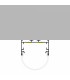 Perfil Aluminio OVAL Superficie/Colgante -2 Metros-