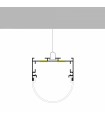 Perfil Aluminio OVAL Superficie/Colgante -2 Metros-
