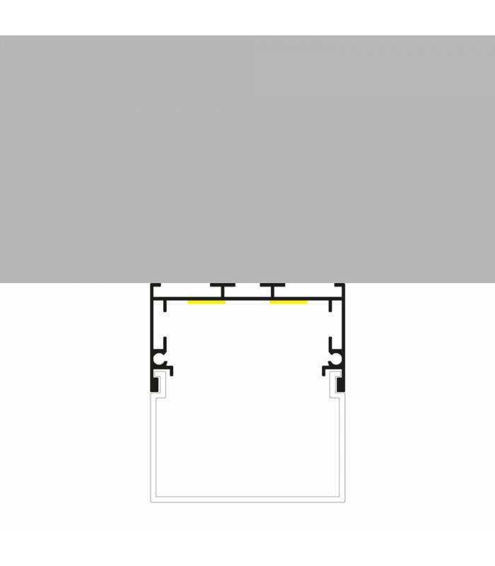 Perfil Aluminio TRAKEN Superficie/Colgante -2 Metros-