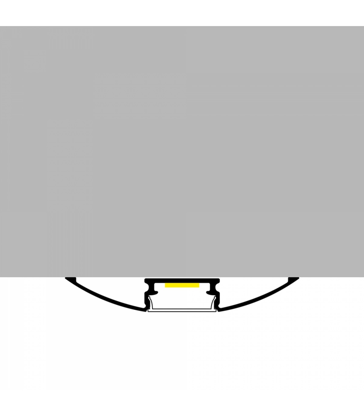 Perfil Aluminio TREND Superficie -2 Metros-