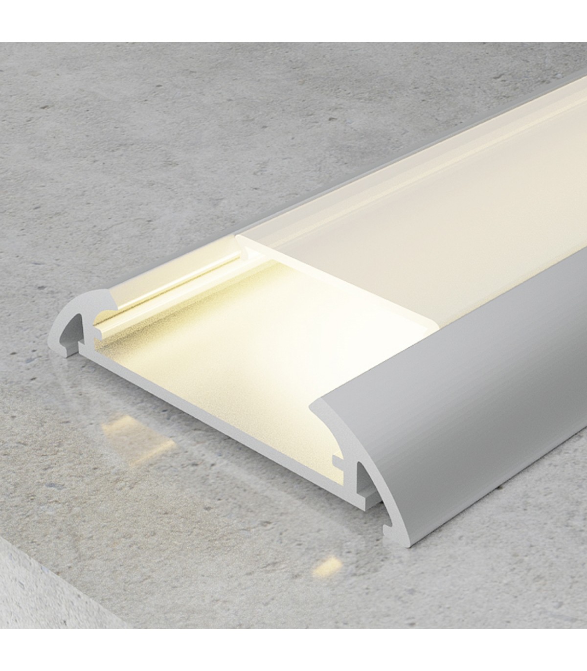 Perfil Aluminio MIND Superficie -2 Metros-