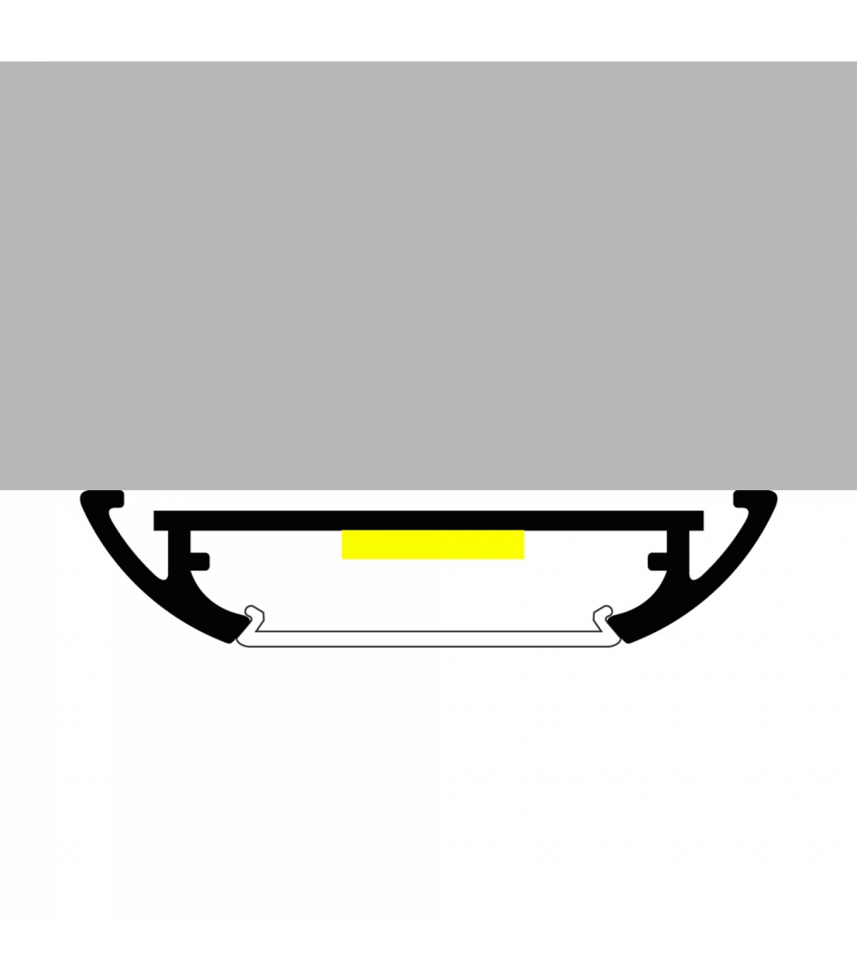 Perfil Aluminio MIND Superficie -2 Metros-
