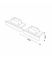 Pack 2 Tapones Para Perfil Lm3809