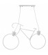 Lámpara de techo Bicycle Vintage 2xE27. Blanca.