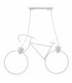 Lámpara de techo Bicycle Vintage 2xE27. Blanca.