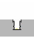 Perfil Aluminio UFEG Suelo Empotrar -2 Metros-