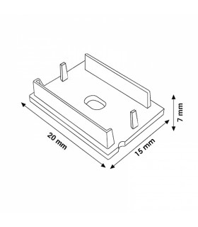Pack 2 Tapones Para Perfil Lm3815