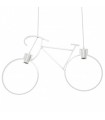 Lámpara de techo Bicycle Vintage 2xE27. Blanca.