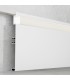 Perfil Aluminio MIET RODAPIE Lacado Blanco Empotrar -2 Metros-