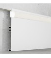 Perfil Aluminio MIET RODAPIE Lacado Blanco Empotrar -2 Metros-