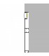 Perfil Aluminio MIET RODAPIE Lacado Blanco Empotrar -2 Metros-