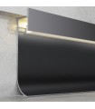 Perfil Aluminio SKA RODAPIE Lacado Negro Empotrar -2 Metros-