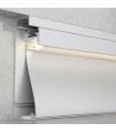Perfil Aluminio KRUE RODAPIE Empotrar -2 Metros-