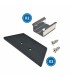 Pack 2 Tapones y 2 Grapas Para Perfil Lm3829