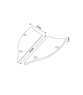 Pack 2 Tapones Para Perfil Lm3833
