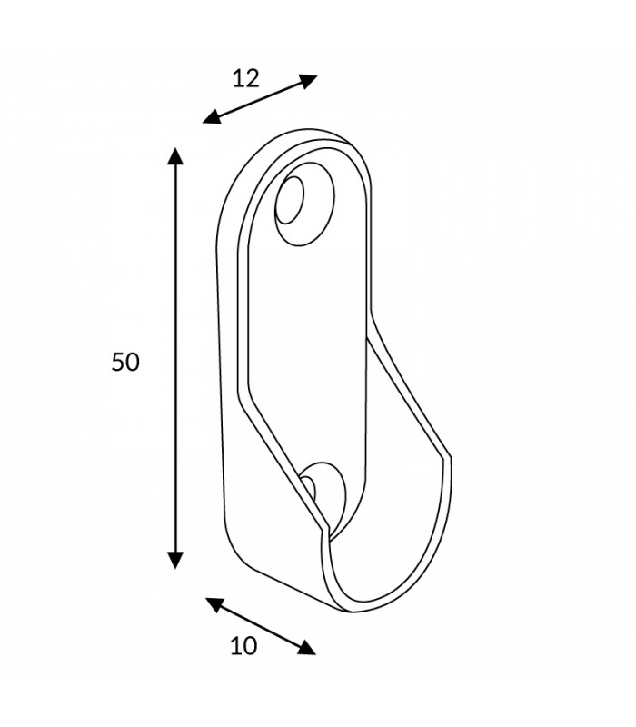 Tapa Metálica Para Extremos de Perfil INK Armarios - Pack 2