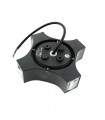 Aplique LED de pared 4x3W 820Lm 36º RGB IP54 Star Black