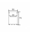 Perfil Aluminio PERY Superficie/Colgante -2 Metros-