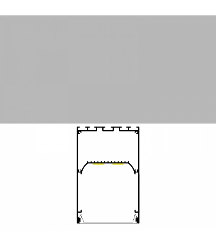 Perfil Aluminio PERY Superficie/Colgante -2 Metros-