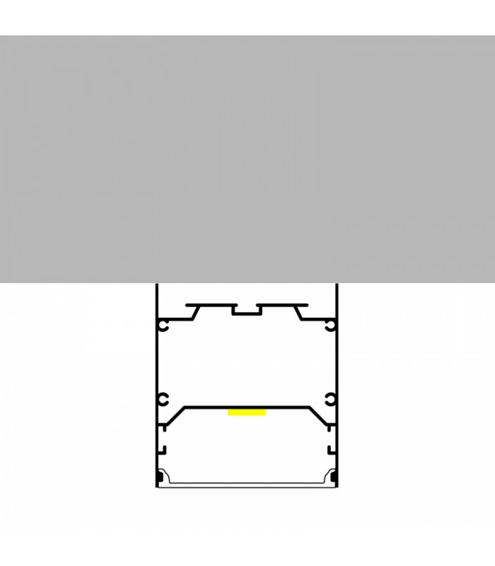 Perfil Aluminio WEF Superficie/Colgante -2 Metros-