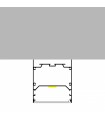 Perfil Aluminio WEF Superficie/Colgante -2 Metros-
