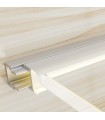 Perfil Aluminio NIBBLE Especial Vitrinas -2 Metros-