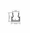 Perfil Aluminio NIBBLE Especial Vitrinas -2 Metros-