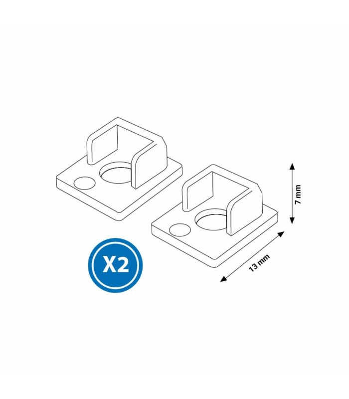 Pack 2 Tapones Para Perfil Lm3859