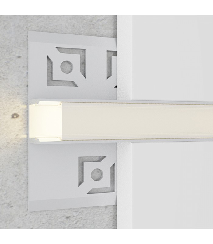 Perfil Aluminio ORER Empotrar Obra -2 Metros-