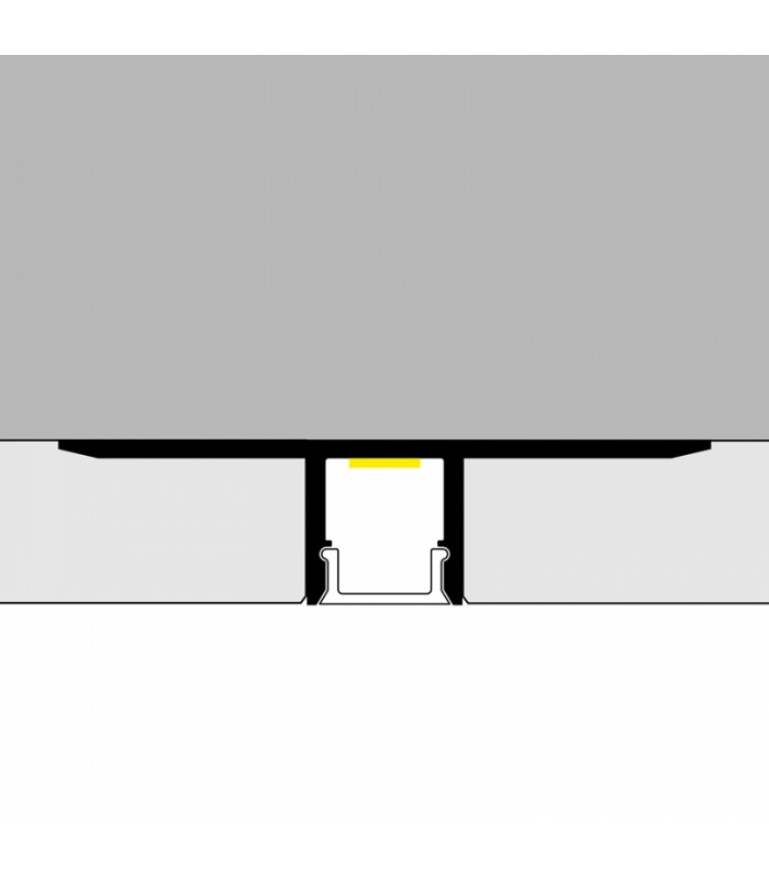 Perfil Aluminio ORER Empotrar Obra -2 Metros-