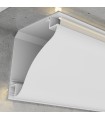 Perfil Aluminio Esquina BEAT Lacado Blanco Superficie -2 Metros-