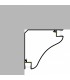 Perfil Aluminio Esquina BEAT Lacado Blanco Superficie -2 Metros-