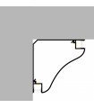 Perfil Aluminio Esquina BEAT Lacado Blanco Superficie -2 Metros-