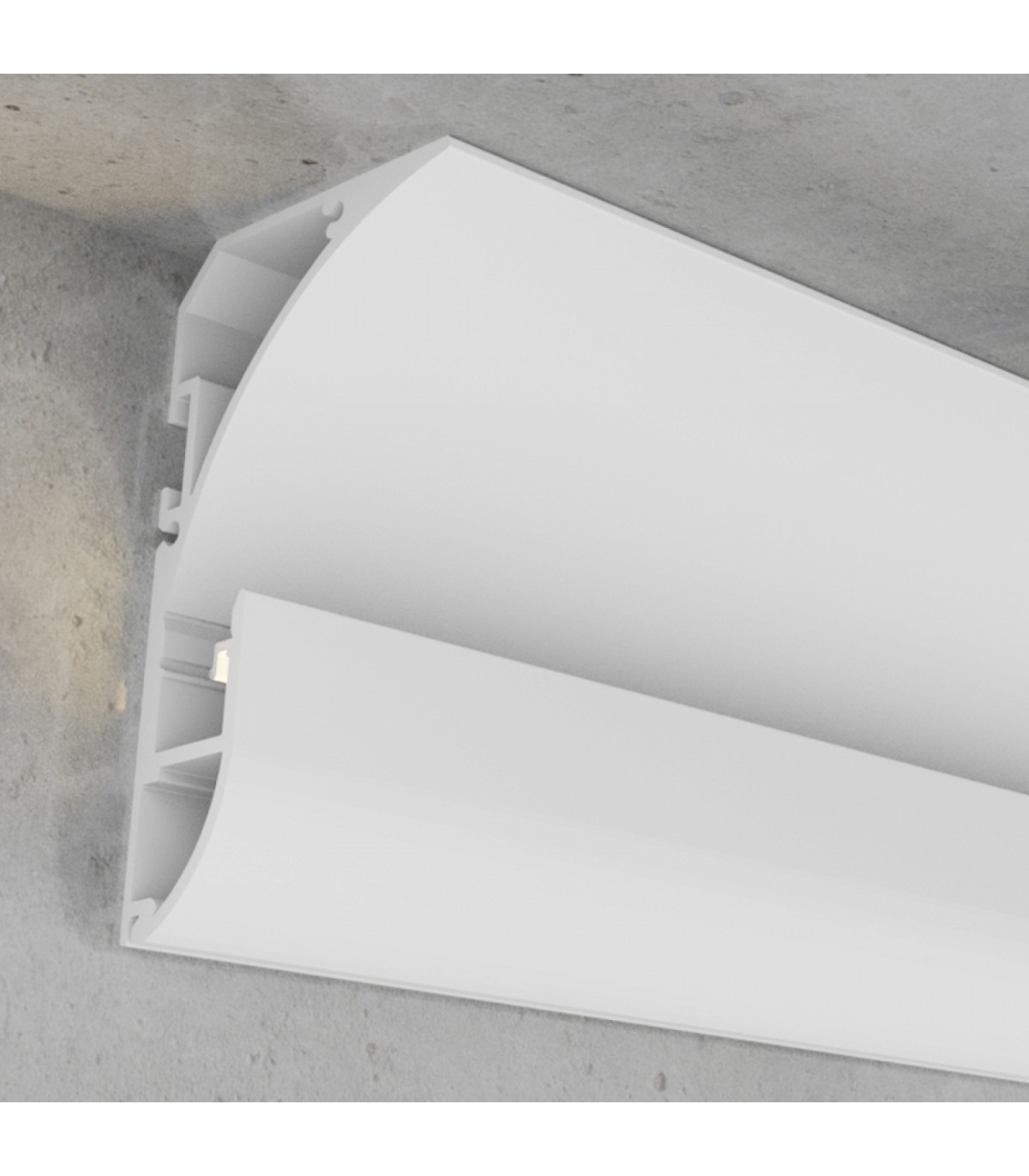 Perfil Aluminio Esquina SEA Lacado Blanco Superficie -2 Metros-