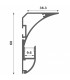 Perfil Aluminio Esquina SEA Lacado Blanco Superficie -2 Metros-