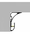Perfil Aluminio Esquina SEA Lacado Blanco Superficie -2 Metros-