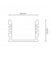 Perfil Aluminio AQUA Superficie IP65 -2 Metros-