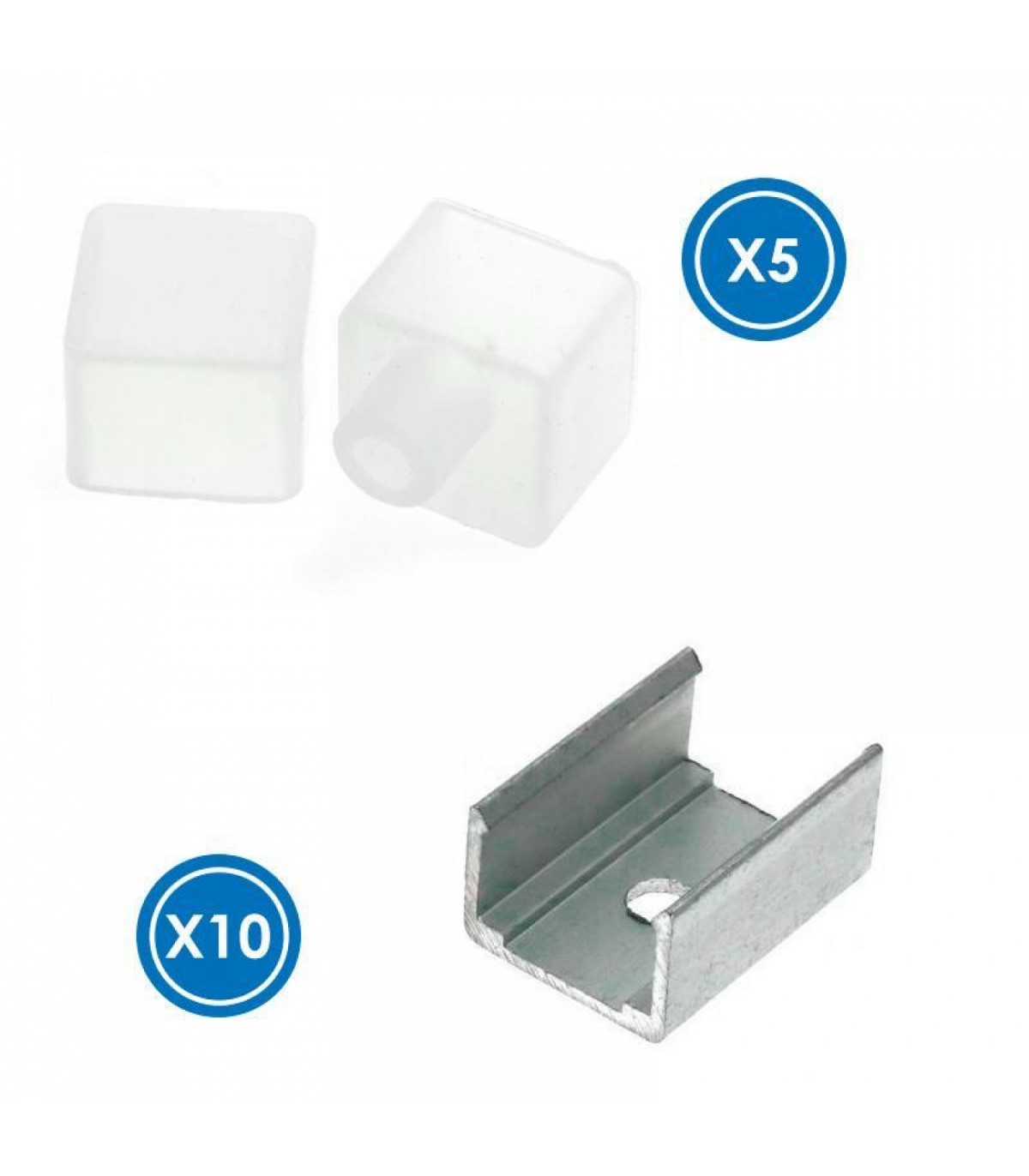 Pack Tapones y Grapas Para Tira Funda Neon Lm3971