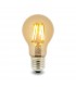 Bombilla LED filamento A60 4W 350Lm 330º E27 2500K Ambar Serie VINTAGE
