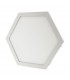 Plafón LED superficie 10W 840Lm 120º IP40 Hexagonal Blanco