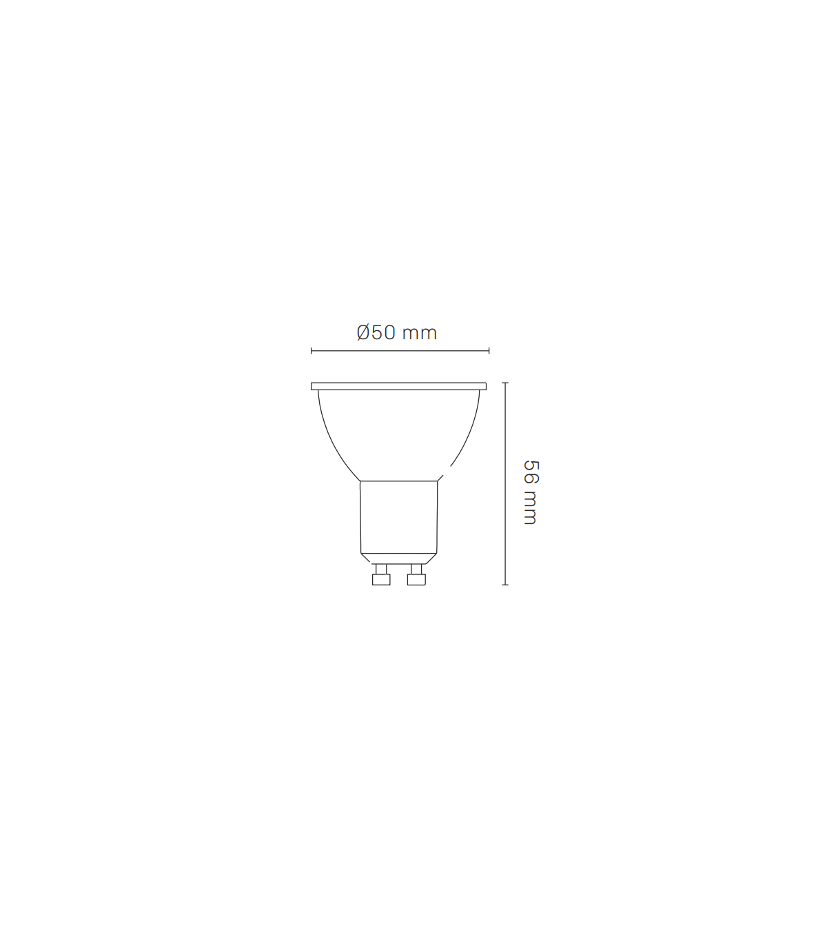 Dicroica GU10 12/24V 6W 550Lm 100º