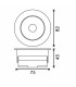Downlight CobMon 7W 560Lm IP20