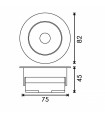 Downlight CobMon 7W 560Lm IP20