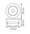 Downlight ROAD 7W 500Lm IP54